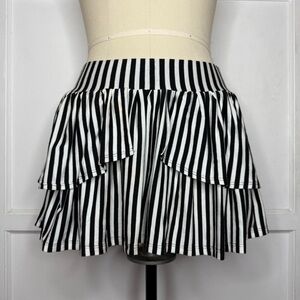Sweet Love stripe mini skirt